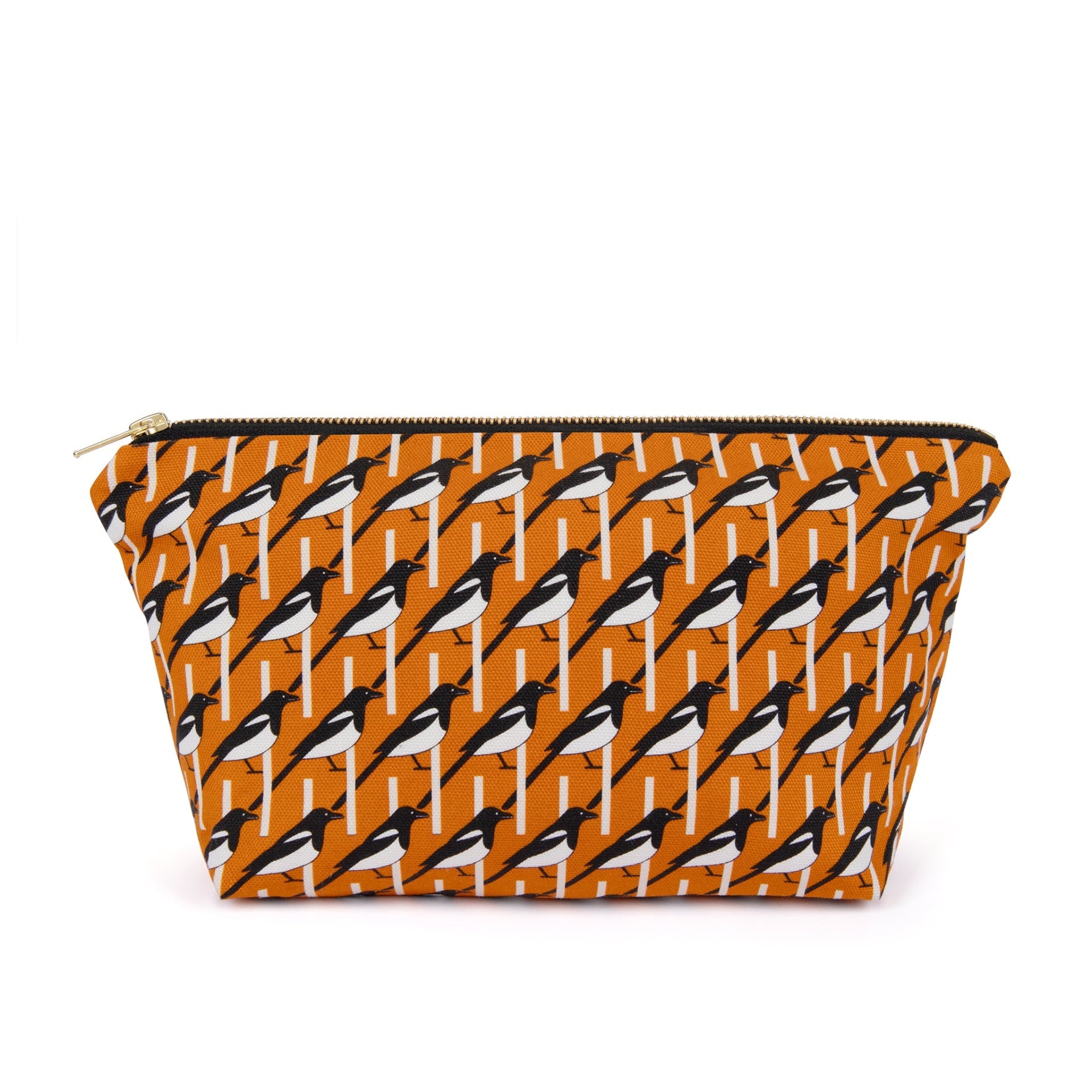 Hannah Issi Orange Magpie Zip Bag