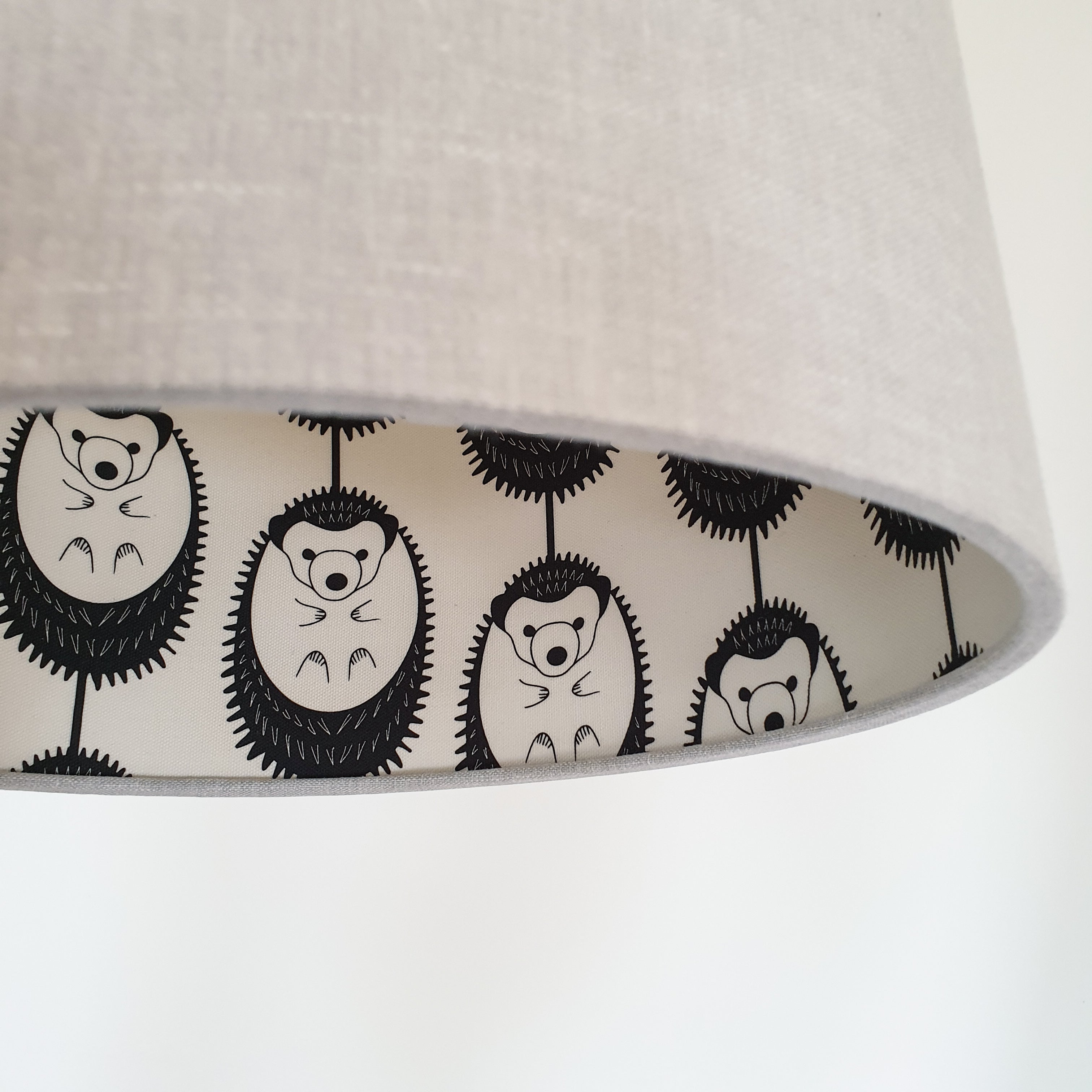 GREY DOUBLE-SIDED HEDGEHOG LAMPSHADE image 5