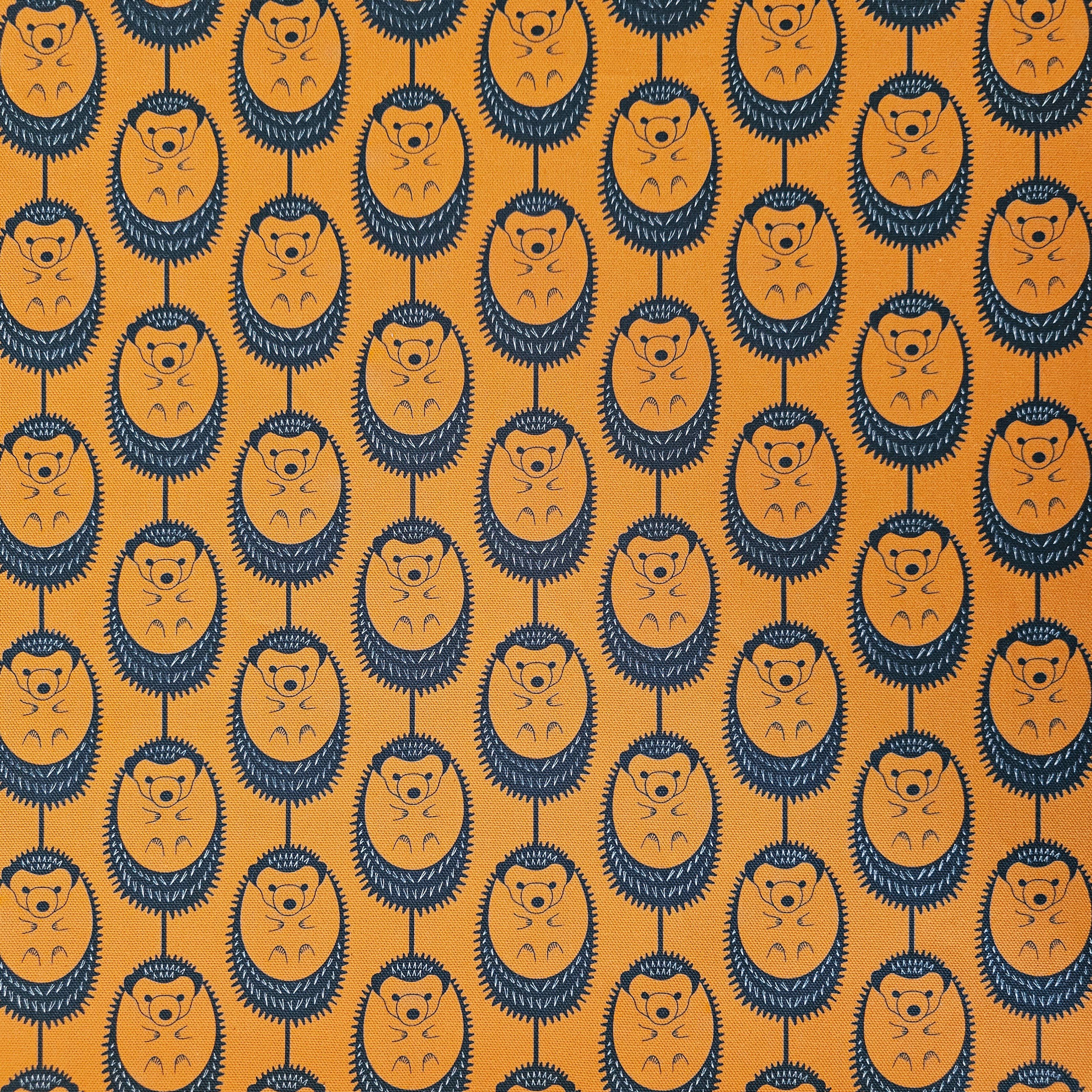 TERRACOTTA HEDGEHOG FABRIC image 0