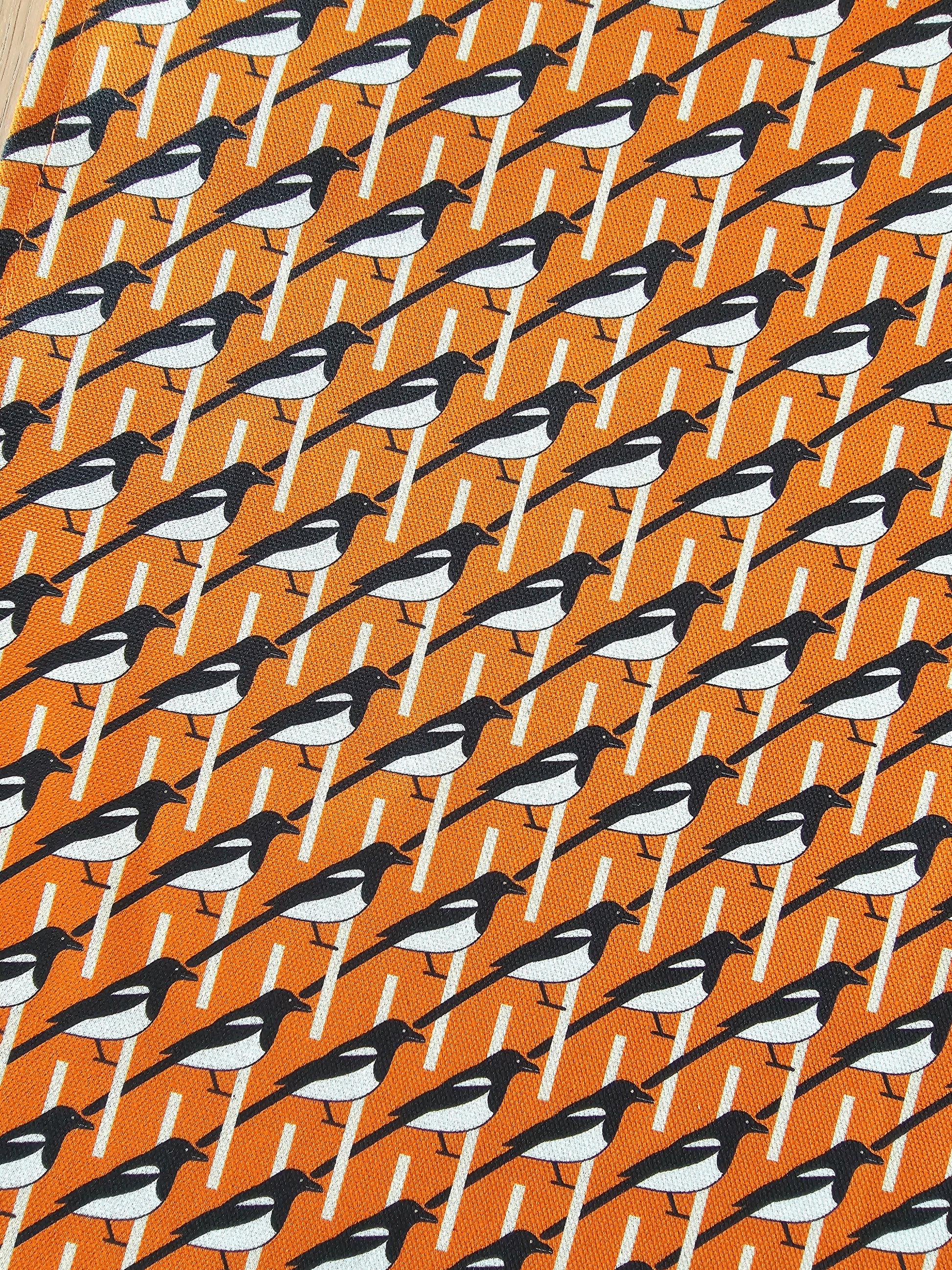 ORANGE MAGPIE TEA TOWEL image 1